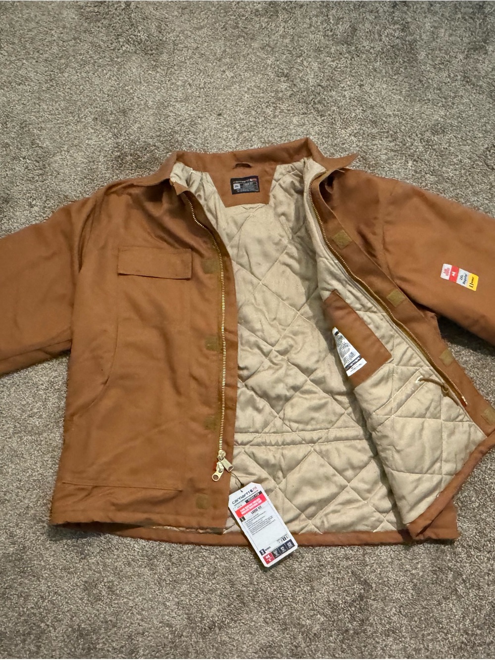 Carhartt Brown Insulated Duck Canvas Jacket